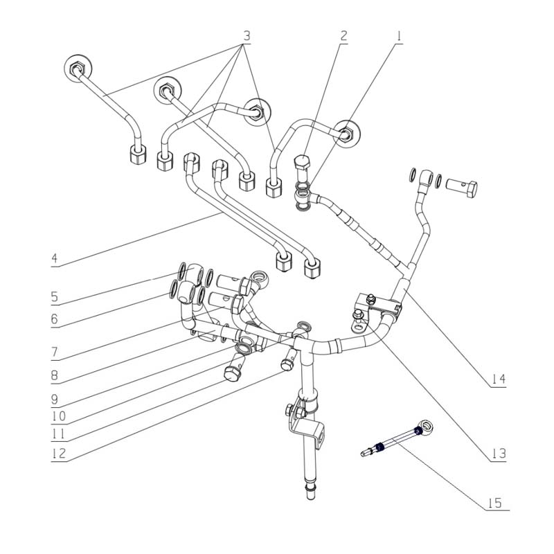 Genuine YC4S140-48(S56D1) Engine Parts - Injection Pump, Injector, Fuel Filter, Fuel Lines