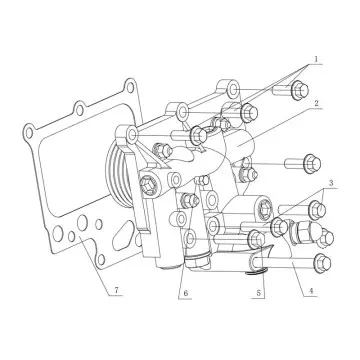Genuine YC4F115-30(F50SA) Engine Parts - Oil Cooler, Fuel Filter, Breather, Fuel Lines