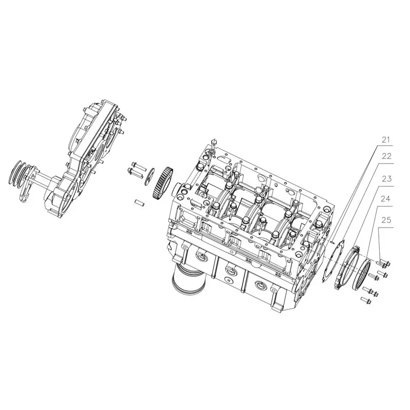 Genuine YC4F115-30(F50SA) Engine Parts - Cylinder Block, Piston, Cylinder Head