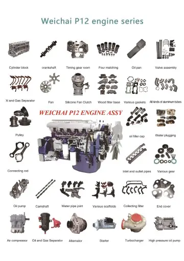 Weichai P12 Engine Full Parts Kit Complete Components Set for Truck and Machinery Maintenance