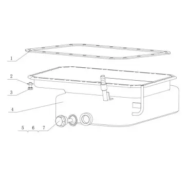 Genuine YC4F115-30(F50SA) Engine Parts - Oil Sump, Oil Pump, Filter, Strainer