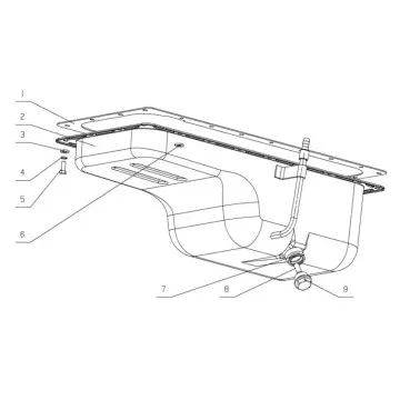 Genuine YC4D120-21(D1204) Engine Parts - Oil Sump, Oil Pump, Filter, Strainer & Cooler